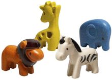 Figuras - 4 animales de la sabana PT6128 Plan Toys 1