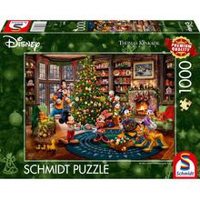 Puzzle Mickey y Minnie decorando el árbol 1000 pzs S-58047 Schmidt Spiele 1