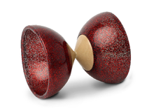 Diábolo lentejuelas rojo - eje de madera - d. 100mm F-101008PR Foulon 1
