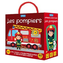 Libro y puzle Los bomberos SJ-304321 Sassi Junior 1