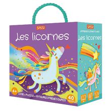 Libro y puzle Los unicornios SJ-310070 Sassi Junior 1