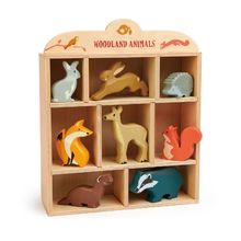 Set animales de madera Bosque TL8470 Tender Leaf Toys 1