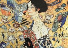Dama con abanico de Klimt K515-100 Puzzle Michèle Wilson 1
