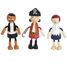 Muñecos flexibles de piratas LE12412 Small Foot company 4