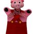 Marioneta del cerdito rojo MU-22653A Mú 1