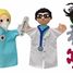 Juego de 5 marionetas Mundo médico MU-22797P Mú 1