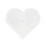 Placa de corazón grande con cuentas de plástico Midi blancas HAMA-233 Hama 1