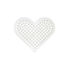 Placa corazón pequeño con cuentas de plástico Midi blancas HAMA-236 Hama 1