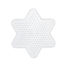Plato pequeño estrella blanca plastico perlas Midi HAMA-270 Hama 1