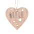 Adorno corazón de madera personalizable VI-CR10 Vintiun 1