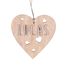 Adorno corazón de madera personalizable VI-CR10 Vintiun 3