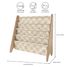 Estantería en tela reciclada con grandes cuadros beige EFK-107-016-020 3 Sprouts 3