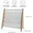 Estantería en tela reciclada con cuadros beige EFK-107-016-017 3 Sprouts 3
