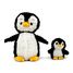 Mamá pingüino de peluche y su bebé negro DE75200 Les Déglingos 1