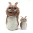 Mamá caracol de peluche y su bebé marrón DE75302 Les Déglingos 6