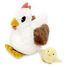 Mamá gallina de peluche y su bebé DE76010 Les Déglingos 1