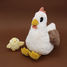 Mamá gallina de peluche y su bebé DE76010 Les Déglingos 2