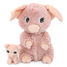 Mamá cerdita de peluche y su bebé rosa DE76020 Les Déglingos 1
