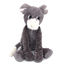 Mamá burro de peluche y su bebé gris DE76030 Les Déglingos 4