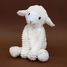Mamá oveja de peluche y su bebé blanco DE76060 Les Déglingos 5