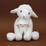 Mamá oveja de peluche y su bebé blanco DE76060 Les Déglingos 3