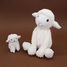 Mamá oveja de peluche y su bebé blanco DE76060 Les Déglingos 2