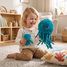 Mamá medusa de peluche y su bebé azul DE75900 Les Déglingos 2