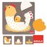 Puzzle huevo de gallina pollito GO53027-4036 Goula 1