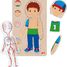 Puzzle del cuerpo humano, niño GK57361 Goki 2