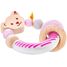 Sonajero de madera oso Steiff rosa SE64300 Selecta 2