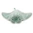 Peluche manta raya mamá y bebé menta DE74400 Les Déglingos 3