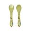 Kit tenedor y cuchara de silicona Cracky el dinosaurio SJ-SI0931 Sassi Junior 1