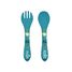 Kit tenedor y cuchara de silicona Chewy el elefante SJ-SI0894 Sassi Junior 1