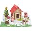 Cabaña Papá Noel 60 piezas de madera JJ8214 Jeujura 2