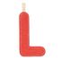 Letra L roja fosforescente LL83873 Lilliputiens 1