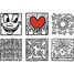 Juego de 9 cubos Keith Haring V9227 Vilac 3