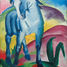 El caballo azul de Franz Marc A60-80 Puzzle Michèle Wilson 2