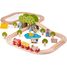 Juego de tren de granja BJT036 Bigjigs Toys 1