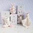 Conejo de peluche musical Flores DC3519 Doudou et Compagnie 5