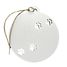 Adorno bola de madera blanco personalizable con huellas VI-BN21 Vintiun 1