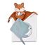 Peluche Timo el zorro con clip para chupete DC4692 Doudou et Compagnie 2