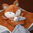 Peluche Timo el zorro con clip para chupete DC4692 Doudou et Compagnie 3