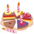Gran pastel de cumpleaños V8179 Vilac 6