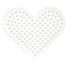 Placa corazón pequeño con cuentas de plástico Midi blancas HAMA-236 Hama 2