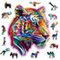Puzzle de madera Tigre colorido 150 piezas WC-HE-0169-M Wooden City 1