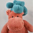 Hip Chic peluche hipopótamo terracota 40 cm HO3100 Histoire d'Ours 2