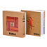 Caja de 40 cartones rojos y naranjas con libro de arte KARLRP22-4356 Kapla 2