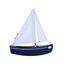 Barco Sloop azul marino 21cm TI-N202-SLOOP-BLEU-MARINE Maison Tirot 1