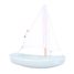 Barco Sloop verde agua 21cm TI-N202-SLOOP-VERT-EAU Maison Tirot 1