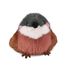 Peluche pájaro Gorrión 15 cm HO3441 Histoire d'Ours 1